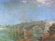 Vincent Van Gogh The Seine Bridge at Asnieres (nn04) oil on canvas